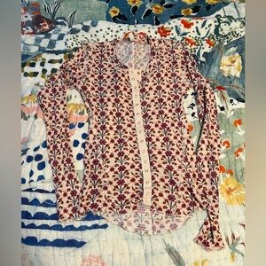 Free People Going Places Printed Cardi, Deco Molly, Pink Tint